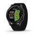 Смарт-годинник Garmin Approach S50 зі сланцевим алюмінієвим безелем та чорним нейлоновим ремінцем ComfortFit 010-03010-00 фото 1