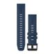 Ремешки для часов Garmin QuickFit 22 силиконовые, капитанский синий с черной фурнитурой из нержавеющей стали 010-13111-31 фото