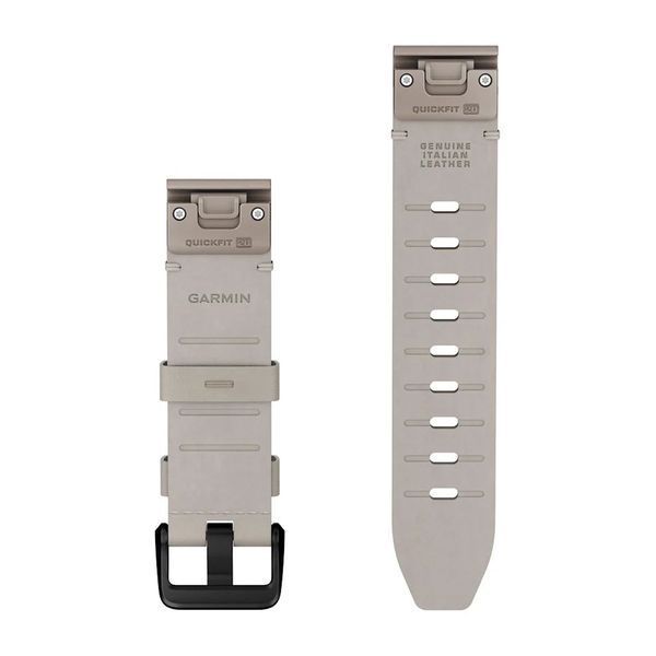 Ремінці для годинника Garmin QuickFit 20 шкіряні кольору слонової кістки 010-14506-20 фото