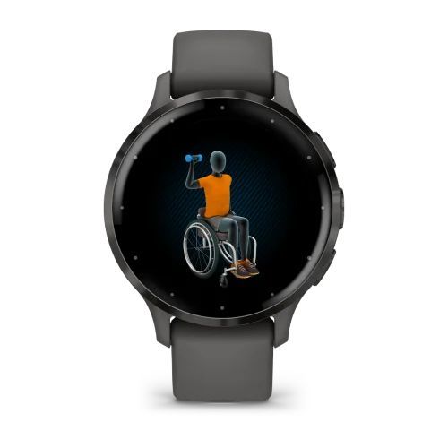 Смарт-часы Garmin Venu 3s серые со сланцевым стальным безелем и силиконовым ремешком 010-02785-00 фото