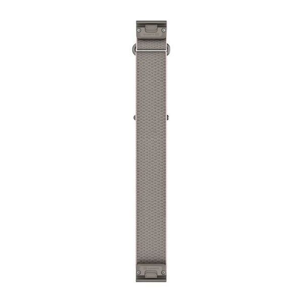 Ремінець для годинника Garmin QuickFit 20 тканинний ComfortFit французький сірий/ніжно-рожевий (короткий) 010-14501-03 фото