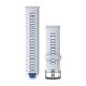 Швидкозмінні ремінці Garmin Forerunner 265 Collection (22 мм) силіконові, білі/сині із сріблястою фурнітурою 010-11251-A1 фото 1