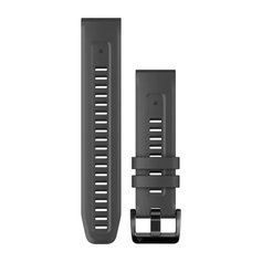 Ремінці для годинника Garmin QuickFit 22 силіконові графітові 010-13111-01 фото