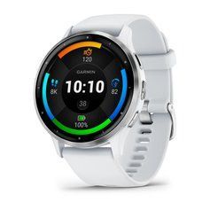 Смарт-годинник Garmin Venu 3 білий зі сріблястим сталевим безелем і силіконовим ремінцем 010-02784-00 фото