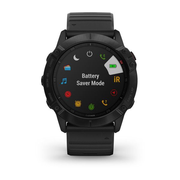 Смарт-часы Garmin fenix 6X Pro черные с черным ремешком 010-02157-01 фото