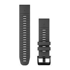 Ремінці для годинника Garmin QuickFit 22 силіконові, графітові 010-13280-09 фото