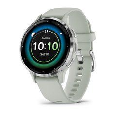 Смарт-часы Garmin Venu 3s шалфейно-серые с серебристым стальным безелем и силиконовым ремешком 010-02785-01 фото