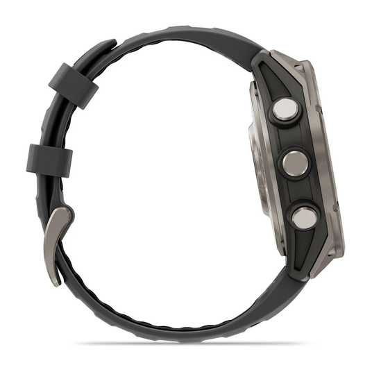 Garmin Fenix 8 Pro (47 мм) AMOLED Sapphire Titanium з силіконовим