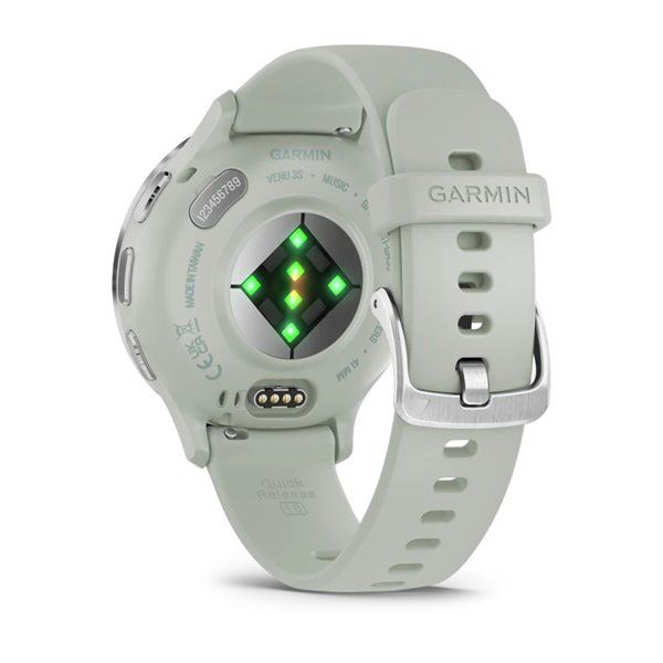 Смарт-годинник Garmin Venu 3s шавлієво-сірий зі сріблястим сталевим безелем і силіконовим ремінцем 010-02785-01 фото