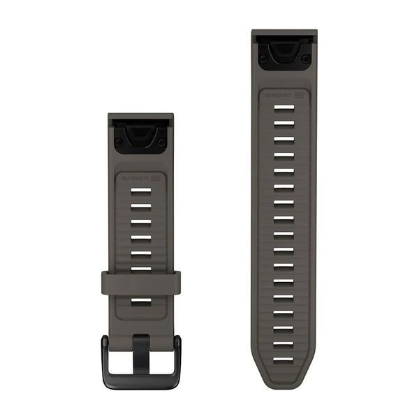 Ремінці для годинника Garmin QuickFit 20 силіконові, гальково-сірий 010-14558-00 фото