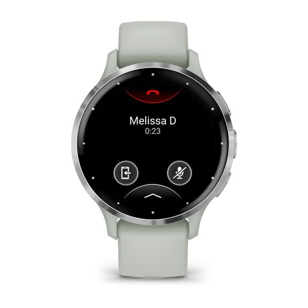 Смарт-часы Garmin Venu 3s шалфейно-серые с серебристым стальным безелем и силиконовым ремешком 010-02785-01 фото