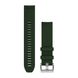 Ремешки для часов Garmin QuickFit 22 силиконовые, сосново-зеленые с серебристой фурнитурой 010-13008-01 фото