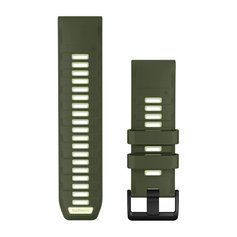 Ремешки для часов Garmin QuickFit 26 силиконовые оливково-зеленый/цитрон 010-14508-01 фото