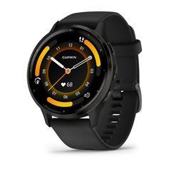 Смарт-часы Garmin Venu 3 черные со сланцевым стальным безелем и силиконовым ремешком 010-02784-01 фото