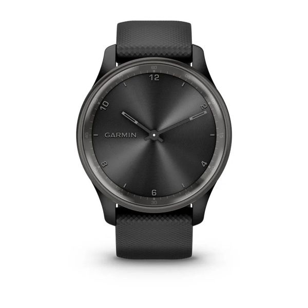 Смарт-часы Garmin vivomove Trend с грифельным стальным безелем, черными корпусом и ремешком 010-02665-00 фото