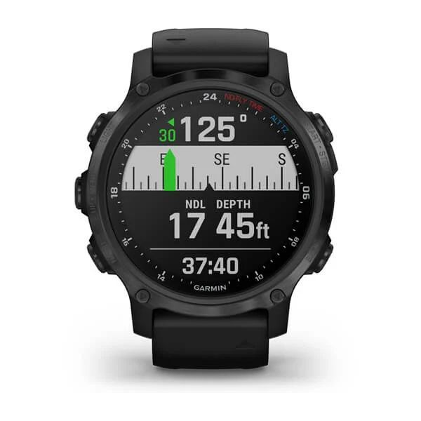 Смарт-часы Garmin Descent Mk2S карбоново-серые DLC с черным ремешком 010-02403-04 фото