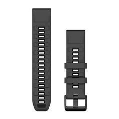 Ремешки для часов Garmin QuickFit 22 силиконовые, графитовые/черные 010-13392-10 фото