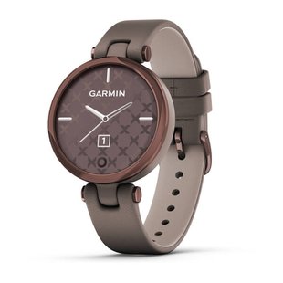 Смарт-часы Garmin Lily Classic с темно-бронзовым безелем, корпусом Paloma и итальянским кожаным ремешком 010-02384-B0 фото