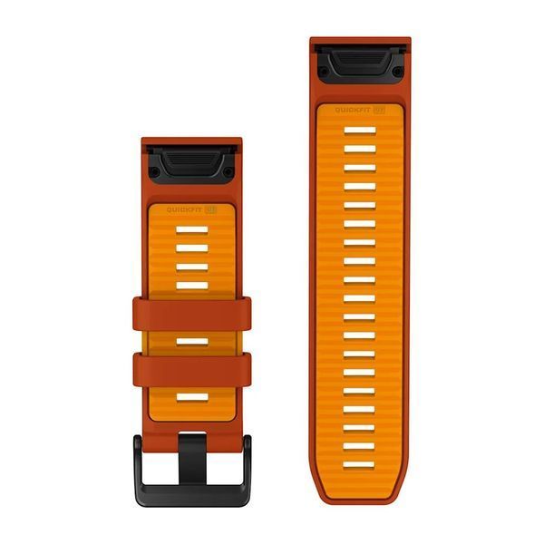 Ремешки для часов Garmin QuickFit 26 силиконовые осенний/ярко-оранжевый 010-14508-03 фото