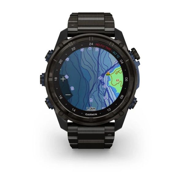 Смарт-часы Garmin Descent Mk3i (51 мм) карбоново-серые DLC титановые с DLC титановым ремешком и Descent T2 Transceiver BNDL-DMK3i-51CGTTDT2 фото
