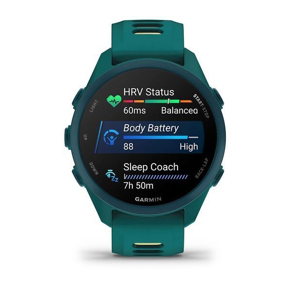 Смарт-годинник Garmin Forerunner 170 Music блакитно-зелений / цитрон 010-03920-12 фото