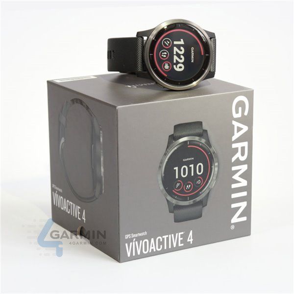Смарт-годинник Garmin vivoactive 4 чорний із грифельним безелем 010-02174-13 фото