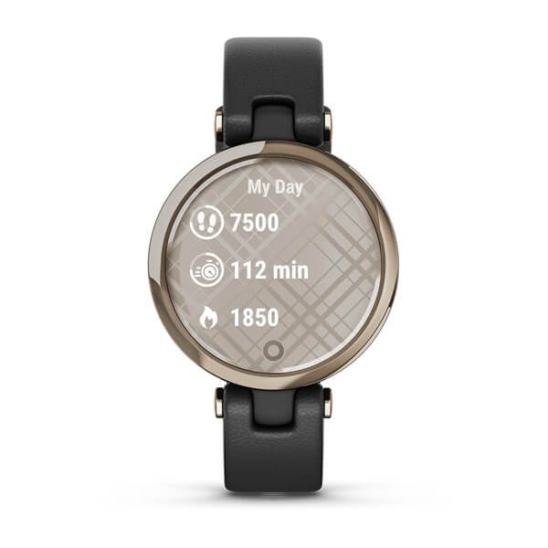 Смарт-часы Garmin Lily Classic с кремово-золотистым безелем, черным корпусом и итальянским кожаным ремешком 010-02384-B1 фото