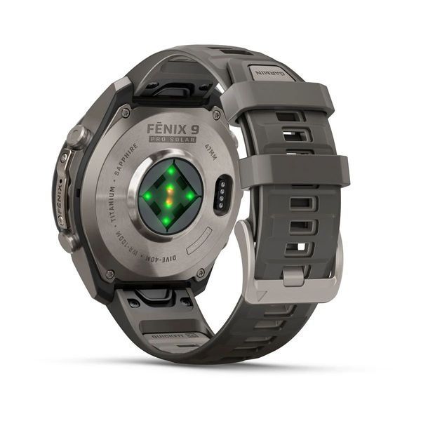 Смарт-часы Garmin fenix 9 Pro Solar (47 мм) титан гравийно-серый/серебристо-серый 010-04338-05 фото