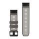 Ремешки для часов Garmin QuickFit 26 силиконовые гравийно-серый/серебристый 010-14510-00 фото 2