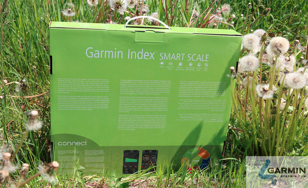 Коробка - вага Garmin Index Smart Scale