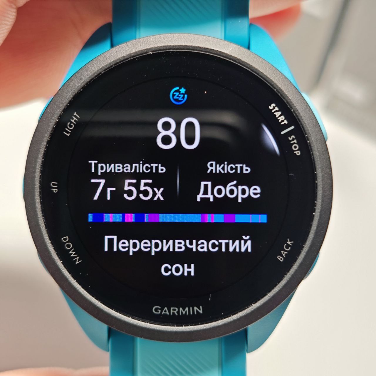 оценка сна Garmin