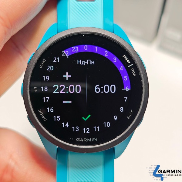 час на garmin forerunner 165