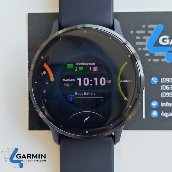 сповіщення на смарт-годиннику Garmin Venu 3