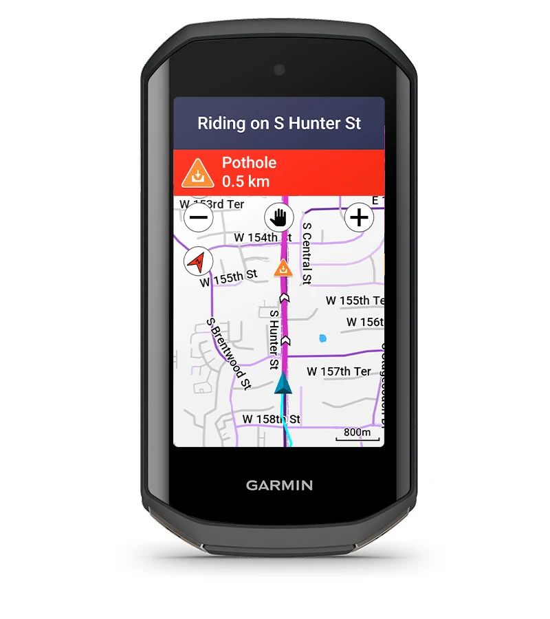 СПОВІЩЕННЯ ПРО НЕБЕЗПЕКУ НА ДОРОЗІ Garmin EDGE 1050